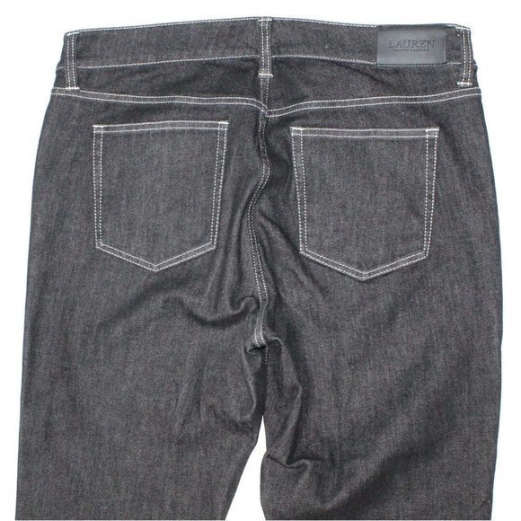 Lauren Ralph Lauren Premier Skinny Ankle Mid Rise Denim Jeans Womens Size 12 EUC - Picture 5 of 7